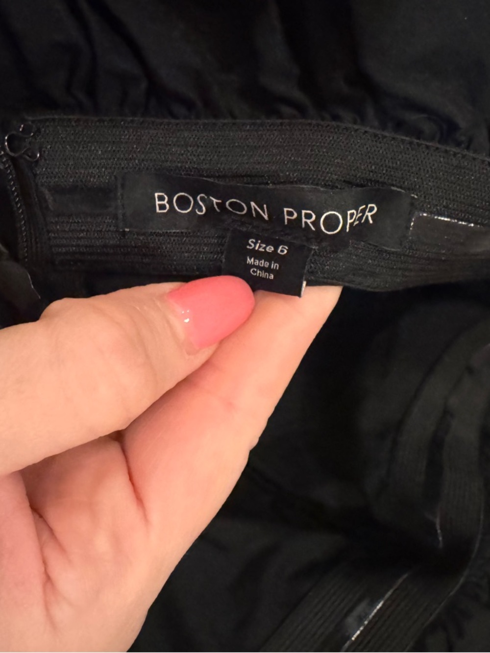 Boston Proper Black High-Low Ruffle Maxi Dress - Picture 4 of 4